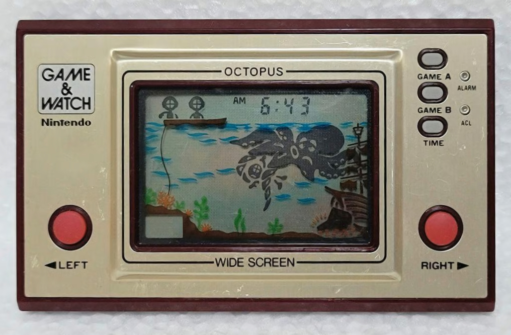 Nintendo Game Watch Octopus