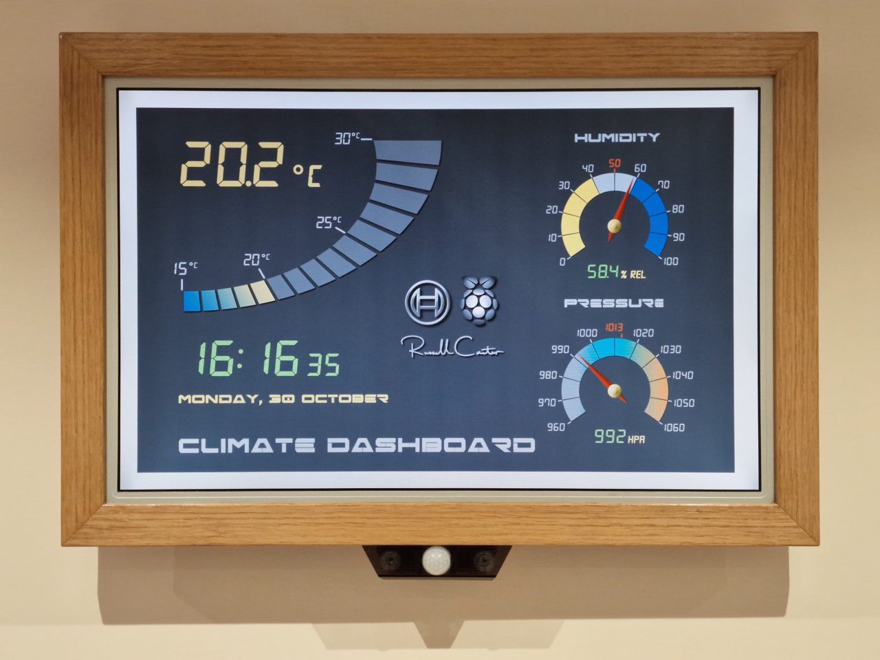 Photo Frame Climate Dashboard