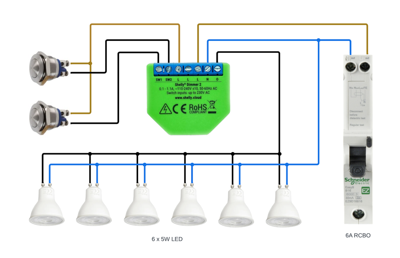 Study Lights Simplified Diagram